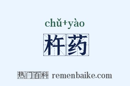 杵药是什么意思的图片